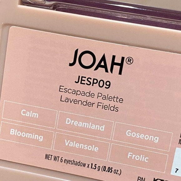 JOAH Escapade Palette: LAVENDER FIELDS - Picture 4 of 4